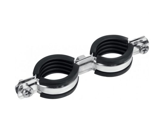 Двойной трубный оцинкованный хомут ЗУБР 1"", 8 шт. 37890-32-37 