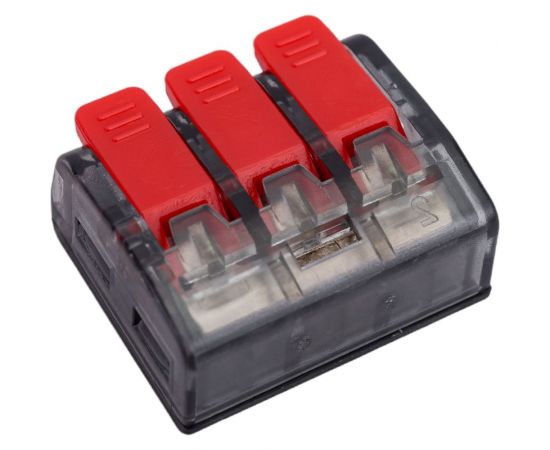 Клемма EKF СМК 221-413, 3 отверстия, 0.2-4.0мм2, 100шт, PROxima SQ plc-smk-221-413 