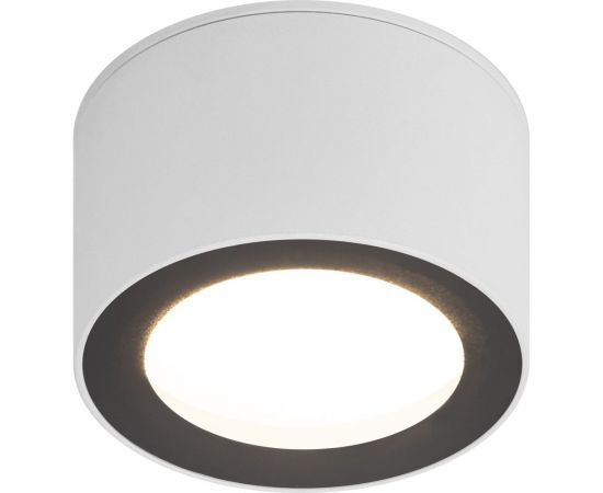 Настенно-потолочный светильник ЭРА спот OL28 WH/BK GX53, черно-белый, IP44 Б0055581 