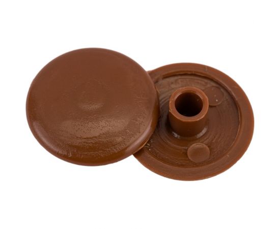 Заглушка Tech-Krep для шуруп-стяжек HEX 7 мм коричневая, 50 шт. пакет 148062 