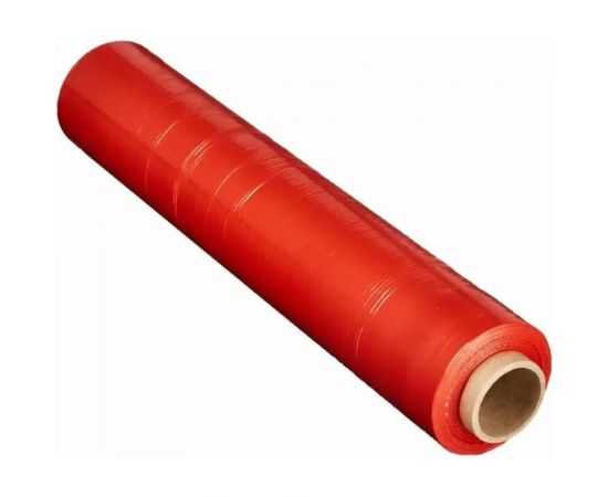 Стрейч пленка ПАКПОЛИМЕР первый сорт красная 500мм 2200гр 190м 23мкм 