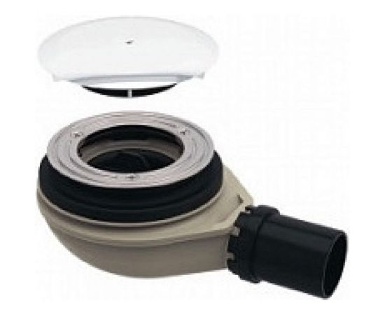 Сифон для поддона HATRIA LIF.H3 с круглой крышкой выпуска, хром, 90 мм Y3AC77 