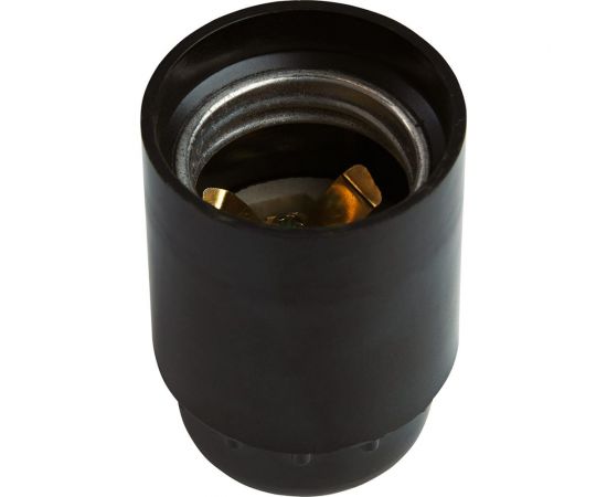 Патрон FERON Lh81 Е27, 250v, карболит, латунь, черный, размер 38x58 мм, 41040 