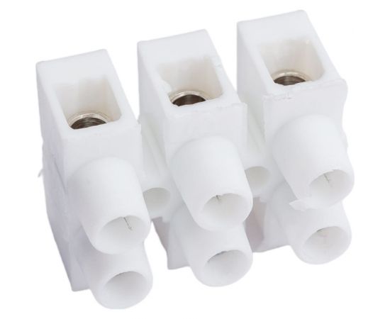 Клемник DKC Полипропилен белый, 3р, 85 град., 450V, 24А, 2,5м.кв. 1шт 43103PL Br – изображение 2