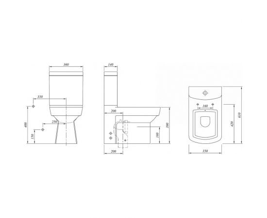 Напольный унитаз Kale BASICS в комплекте с бачком, сиденьем микролифт и арматурой 00042645 – изображение 2