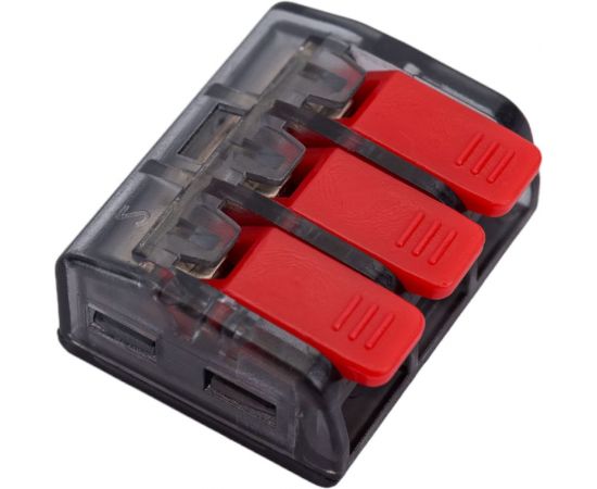 Клемма EKF СМК 221-413, 3 отверстия, 0.2-4.0мм2, 100шт, PROxima SQ plc-smk-221-413 – изображение 3