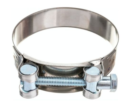 Силовой хомут Nord-Yada Д: 86-91 мм, Ш: 24 мм, Т: 0,8 мм, болт: М8х75, нерж. сталь 902893 – изображение 3