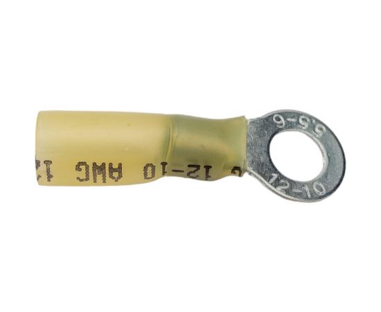 Кольцевой изолированный термоусаживаемый наконечник REXANT диаметр 6.5мм 4-6кв.мм желтый, 100 шт 08-0058 – изображение 2