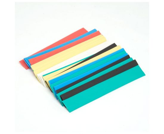 Набор термоусадочных трубок STEKKER HSHTS-840-10M, длина 10 см., коэф. усадки 2:1, мультиколор (21шт в упаковке) 39713 – изображение 2