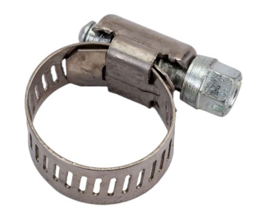 Червячный хомут CNIC 14-22/12,7 мм, W2 нержавеющая сталь, с оцинкованным винтом SAE J1670 05B1422 52553 – изображение 2