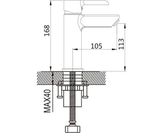 Смеситель для раковины Shevanik с гигиеническим душем S6071F – изображение 2