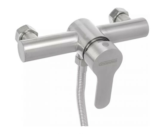 Смеситель для душа СоюзКран с душевым набором, керамический картридж 40 мм, нержавеющая сталь SS04-N118 567-096 – изображение 2