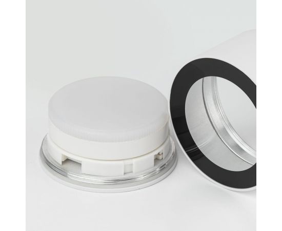 Настенно-потолочный светильник ЭРА спот OL28 WH/BK GX53, черно-белый, IP44 Б0055581 – изображение 6