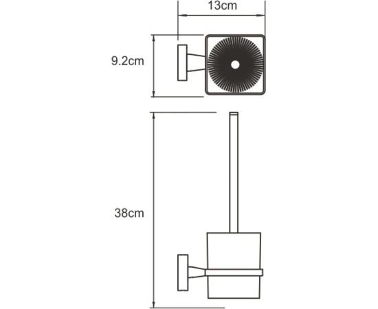 Щетка для унитаза WasserKRAFT Dill подвесная K-3927 – изображение 3