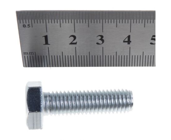 Болт с шестигранной головкой Крепежная техника полная резьба, DIN 933 558, 10х35, 70 шт. 493475 БК – изображение 4