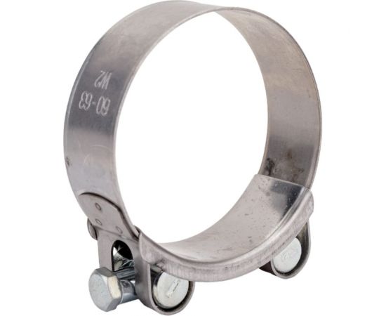 Ленточный винтовой хомут CNIC 60-63/22 мм, М6x60 мм, W2 нержавеющая сталь 26В6063 52613 – изображение 3