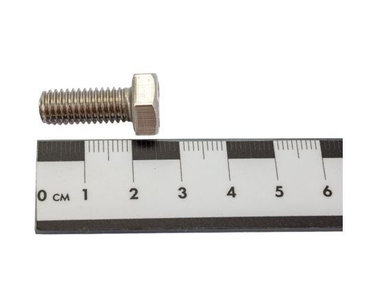 Болт Невский Крепеж DIN933, с шестигранной головкой, нерж. сталь, М8x20 6 шт. 826389 – изображение 2
