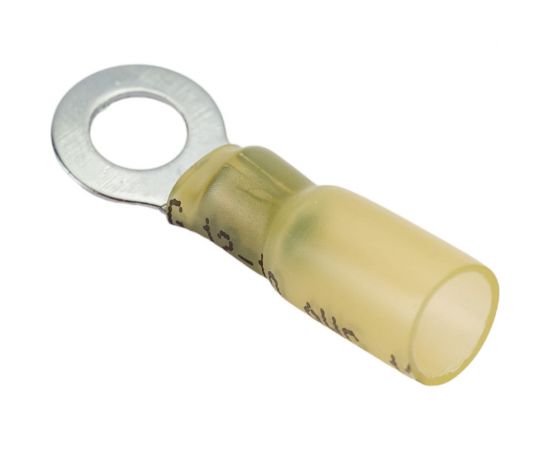 Кольцевой изолированный термоусаживаемый наконечник REXANT диаметр 6.5мм 4-6кв.мм желтый, 100 шт 08-0058 – изображение 4