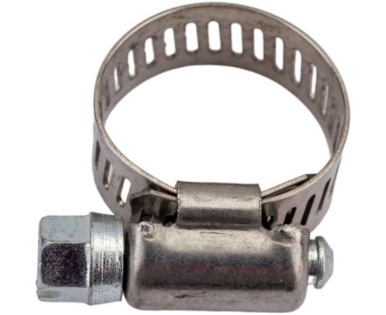 Червячный хомут CNIC 14-22/12,7 мм, W2 нержавеющая сталь, с оцинкованным винтом SAE J1670 05B1422 52553 – изображение 4