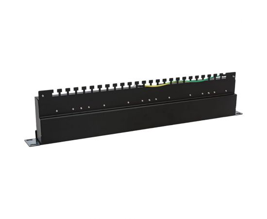 Патч-панель 19"" WRline WR-PL-24-C5E-SH-D (1U), 24 порта RJ-45 полностью экранированная, категория 5e, Dual IDC, цвет черный 505210 – изображение 3