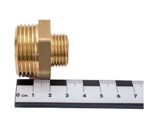 Переходной ниппель LD PRIDE 1 - 1/2 нар/нар латунь 549719 – изображение 2