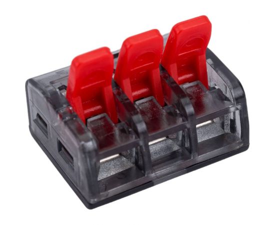 Клемма EKF СМК 221-413, 3 отверстия, 0.2-4.0мм2, 100шт, PROxima SQ plc-smk-221-413 – изображение 6