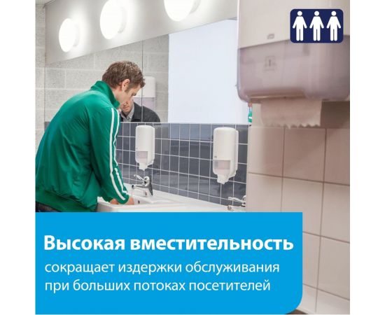 Диспенсер для полотенец в рулонах Tork Matic Elevation H1 белый 551000 12451 – изображение 2