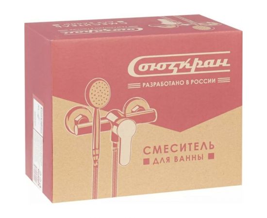 Смеситель для душа СоюзКран с душевым набором, керамический картридж 40 мм, нержавеющая сталь SS04-N118 567-096 – изображение 5