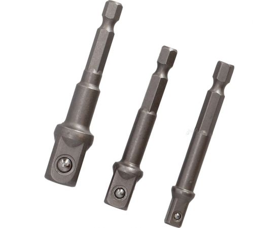 Адаптеры для бит с 1/4"" HEX на 1/2"", 3/8"", 1/4"", квадрат PREMIUM DRAUMET DPAGHK14 