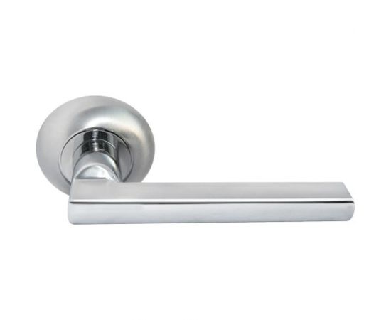 Дверная ручка MORELLI Bridge MH-25 SC/CP цвет матовый хром/хром 9009523 