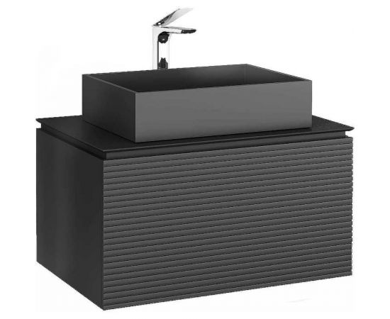 Тумба Jorno Stone 80 подвесная, антрацит Stn.01.80/P/A/JR 
