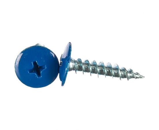 Прессшайба Качественный КРЕПЕЖ 4.2х19 мм, синяя RAL 5005, острая, 250 шт 0301103 КЧ 