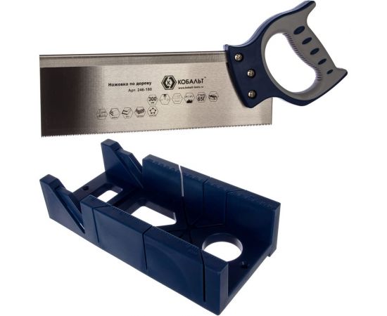 Ножовка по дереву с пластиковым стуслом КОБАЛЬТ 300мм 246-180 