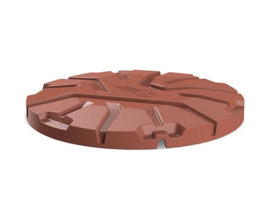 Крышка колодца POLIMER GROUP Роса - 2 цвет коричневый DK2S11 