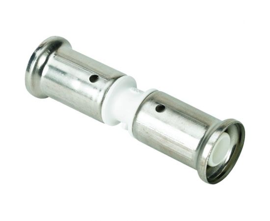 Муфта Henco ПВДФ пресс белая, 20x20 HE 15PKW-2020 