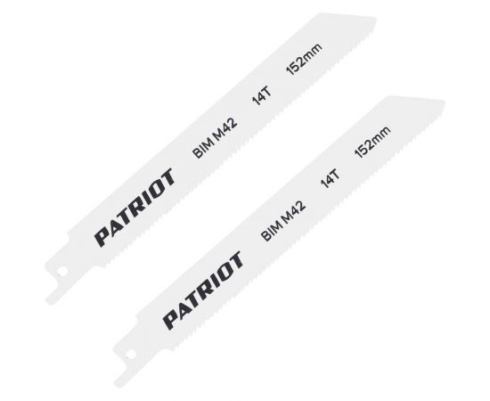 Полотно пильное по металлу (2 шт; 152х19х0.92 мм; 14TPI) для сабельной пилы PATRIOT 814010511 