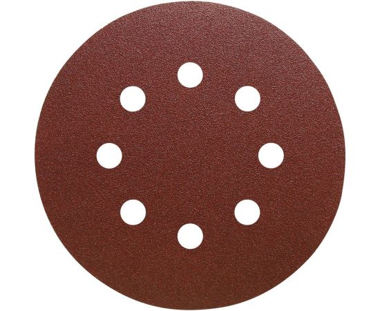 Шлифовальный круг AP311F 125 мм, на липучке, 8 отверстий, Р120, 5 шт Interflex 3133123008-5 