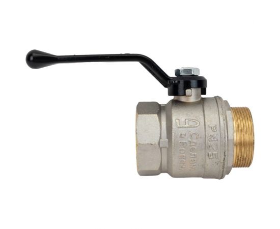 Шаровой кран LD Pride латунь никель Ду50 Ру25 ВР/НР 007-8004 