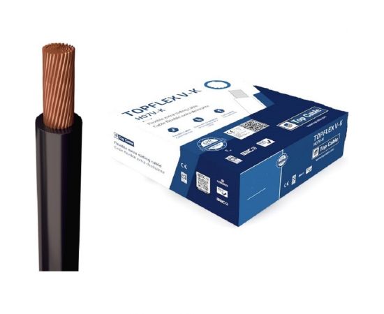 Монтажный гибкий провод Top Cable 1Х1,5 черный TOPFLEX H07V-K 131N001MR100(100м) 