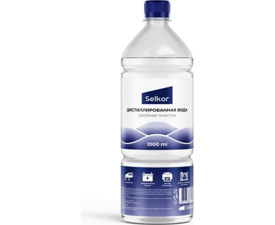 Вода дистиллированная 1 л Selkor 19220 