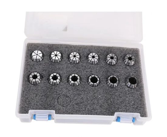 Набор цанг ER20 из 12 шт, 2, 3, 4, 5, 6, 7, 8, 9, 10, 11, 12, 13 мм SOVIS 15440 – изображение 3