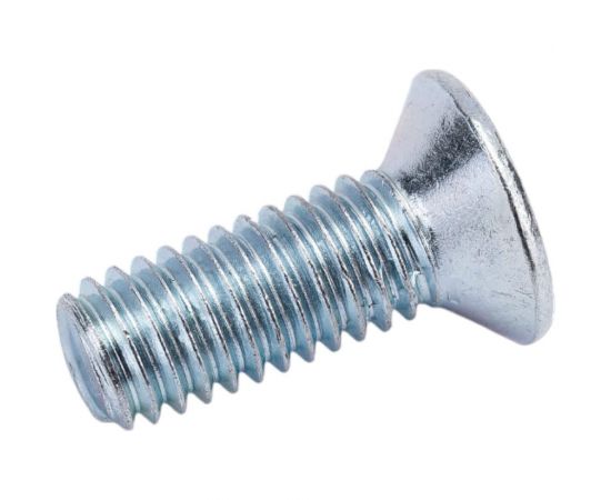 Винт с потайной головкой Невский Крепеж DIN 965 цинк, М6x16 + гайка + шайба, 10 шт. 814064 – изображение 5