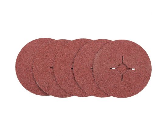 Круг шлифовальный фибровый 125 мм, Р36, 5 шт On 19-05-055 – изображение 3