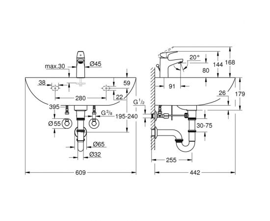 Набор GROHE Bau Ceramic 39472000 – изображение 2