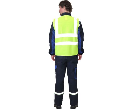 Светоотражающий жилет СИРИУС сигнальный 1, лимонный, р. 52-54/170-176 136247/2 – изображение 4