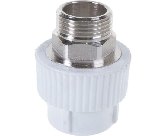 Комбинированная муфта под ключ PRO AQUA PP-R НР белая d-32 мм 1" PA23518Pb – изображение 5