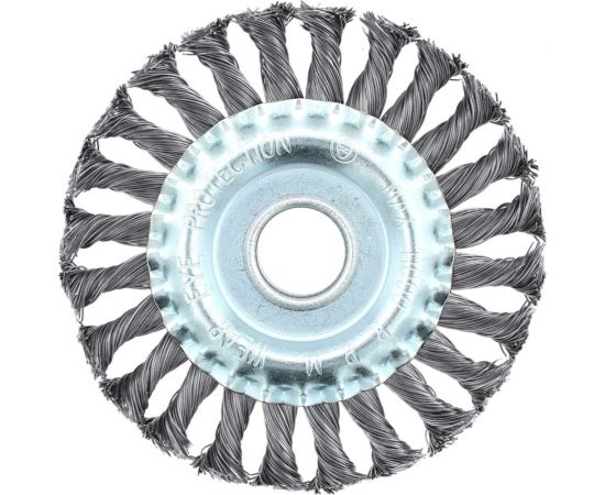Щетка металлическая 125х22 мм, крученая, дисковая, нержавеющая сталь 0.5 мм On 20-18-125 – изображение 3