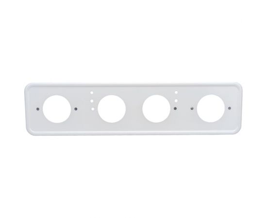 Рамка для номера SKYWAY металл, белая с порошковым покрытием, без надписи, под болт S04101007 – изображение 3