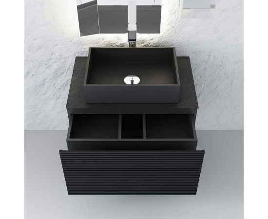 Тумба Jorno Stone 80 подвесная, антрацит Stn.01.80/P/A/JR – изображение 3