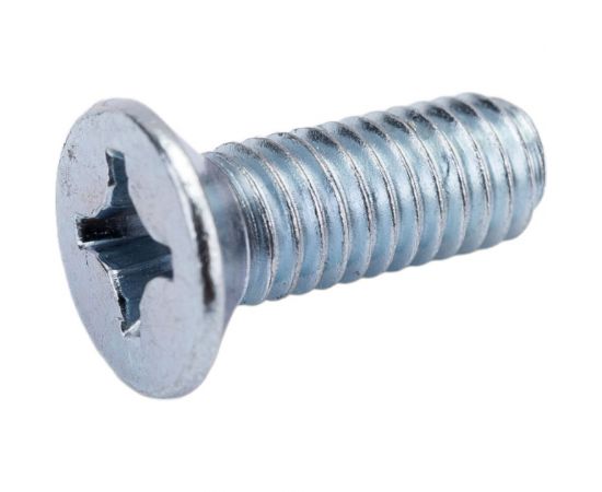 Винт с потайной головкой Невский Крепеж DIN 965 цинк, М6x16 + гайка + шайба, 10 шт. 814064 – изображение 7